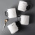 品喻（PINYU）杯子马克杯咖啡杯陶瓷杯高颜值水杯茶杯家用大容量情侣带勺冲泡杯
