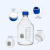 液相色谱流动瓶 GL45多孔盖  流动相瓶 溶剂瓶100/250/500/1000ml 蓝盖瓶 100ml