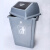 好购翻盖垃圾桶室外公共环卫带盖摇盖塑料垃圾箱户外办公室大号 42升专用垃圾袋(50个)