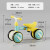 乐的儿童平衡车1-3-5岁滑行车婴幼儿宝宝滑步车四轮学步车 1025小 黄色 鸭送小黄鸭车铃