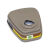 鹿色6001CN滤毒盒6200防毒面具配件滤盒活性炭喷漆防护有机蒸汽气体 501滤棉盖子(2个)