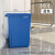 YYN商用无盖垃圾桶大容量2023厨房超大方形餐饮40大号20L 80L红色正方形桶