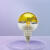 金银半电镀爱迪生灯丝LED无影镜面反射创意氛围灯泡个性装饰E27 P45-4W暖白（E14小螺口