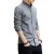 凯逸弗（kainifu）新款牛津纺长袖衬衫男士衬衣韩版修身中青年休闲男装 灰色 M