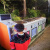 户外不锈钢垃圾桶智慧公园AI智能分类垃圾箱公共卫生服务设施设备 天蓝色（LED光影陪跑墙） 定金