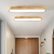欧普照明（OPPLE）北欧长条过道LED吸顶灯日式实木卧室走廊阳台玄关衣帽间原木灯具 长条实木60CM 白光