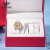 欧品客（Oupinke）瑞士认证 520情人节礼物送女友手表女全自动机械表夜光防水腕表 【典藏版系列】间玫白皮带
