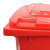 兰诗（LAUTEE）240D-4 大号户外垃圾桶 物业环卫商用带盖可挂车分类垃圾桶 可定制 240L红色有害垃圾
