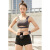 暴走的萝莉 跑步防震专业健身式运动文胸大胸聚拢镂空透气美背bra LLWX02533 咖啡灰色 M