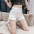 萨拉维夫萨拉维夫品牌牛仔短裤女夏季牛仔裤韩版高腰毛边破洞热裤外穿修身 白色 S
