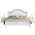 汝至实木床美式床现代简约双人公主床白色床架家用卧室主卧奶油风婚床 单床【颜色留言】 1.5*2米框架款