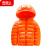 南极人儿童羽绒服冬装新款男童女童短款秋冬外套宝宝轻薄款小孩衣服 橙色 160码建议身高150CM左右