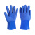 工业防水耐油耐酸碱橡胶手套 全浸塑杀鱼橡胶止滑加厚全胶皮防水 黄色浸塑手套(10双) 均码