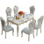 尊范（ZUF）饭桌长方形吃饭桌餐厅家具欧式实木大理石椅 1.3米木面+布餐椅*4 1.3米木面餐桌 餐桌