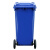 益美得 YY-120A 苏州款加厚大号分类垃圾桶 环卫物业学校户外带轮垃圾桶果皮箱 120L蓝色-其他垃圾