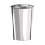 海斯迪克 HK-8010 圆形不锈钢垃圾桶 带内桶室内商场垃圾桶 翻盖港式桶 黑色斜投25*61cm