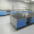 富都华创 全钢实验台天空蓝1.5米边台（带水柜）化验室操作桌实验室处理台 FDHC-SYT-09