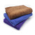 天气不错超细纤维洗车毛巾擦车布玻璃清洁蓝紫咖 30*70 加厚3条装汽车用品