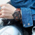 西铁城（CITIZEN）光动能小牛皮表带时尚运动休闲防水男士手表网红骚橙 BM8475-26E