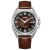 西铁城（CITIZEN）手表 Series 8系列自动机械运动腕表 八角形表壳钢带时尚商务男表 棕盘皮带NB6011-11W