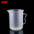冰禹 BYlj-311 塑料计量杯 透明量杯烧杯 带刻度杯 测量杯容量杯 2000ml