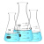 纳仕德 SY4062 玻璃锥形瓶 带刻度化学实验室敞口烧杯 高硼硅三角烧瓶 广口（150ML） 