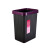 【小号颜色随机】简约手提垃圾桶 卫生间厨房塑料垃圾桶办公室纸篓 10升深紫色