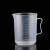 冰禹 BYlj-311 塑料计量杯 透明量杯烧杯 带刻度杯 测量杯容量杯 2000ml