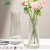 吕姆克花瓶玻璃透明花瓶大号摆件花器租房玄关卧室干花插花瓶高30CM5067