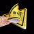 配电箱当心触电安全警示贴纸小心有电危险标识牌高压防触电标签语 红色闪电 3x4cm
