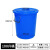 盛方拓 大垃圾桶 圆形水桶 酒店餐厅工业环卫物业加厚收纳塑料桶 100L带盖 蓝色