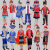 广西壮族三月三儿童少数民族表演服装苗族演出服3-12岁男童舞蹈服饰 男款蓝白四件套 110cm身高(100-110)