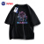 NASA GISS官方潮牌短袖T恤男美式潮流纯棉上衣帅气宽松半截袖 黑色 L 
