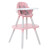 小龙哈彼（Happy dino）宝宝儿童餐椅书桌家用吃饭学习椅可拆卸多功能蘑菇餐椅6个月-10岁 粉色