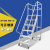 施尔福 登高车仓库登高梯超市库房理货梯静音轮平台梯可移动货架工程 离地0.6米两步梯(带轮)