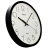 天王星（Telesonic）挂钟 客厅现代简约安静圆形石英14寸挂表 Q7703-2黑色