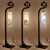 菡萏中式落地灯卧室书房客厅创意中国风酒店复古陶瓷实木艺术床头灯饰 手绘牡丹