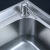 尊驰卫浴厨房水槽双槽304不锈钢洗菜盆洗菜池洗碗池双盆 【多款龙头可选】双槽78×43（含刀架）