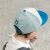 柠檬宝宝lemonkid时尚休闲儿童帽子男女童遮阳鸭舌帽个性棒球帽27006动物集合-蓝色均码