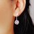 JOLEE 耳钉 天然粉水晶心形耳环S925银彩色宝石简约耳坠饰品送女生礼物