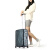 君华仕（GENVAS）行李箱 20英寸窄边框拉杆箱 时尚轻盈铝框箱旅行箱 TSA密码锁 G-1201-203邮电绿