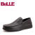 BELLE/百丽商务休闲鞋舒适懒人鞋牛皮男皮鞋54882CM7 黑色 39