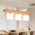 梵帝登现代简约三头餐厅吊灯北欧led客厅卧室茶室个性创意实木小鸟灯具 3头（长80cm）21W 白光
