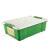 亿高EKOA塑料床底收纳箱扁衣物储物箱收纳整理箱特惠 绿白35升