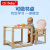 晨辉（CHBABY） 儿童餐椅实木二合一多功能宝宝婴儿餐桌椅901 米色