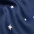 美丽契约窗帘 全遮光加厚棉麻窗帘成品田园星星定制遮光布料客厅 藏蓝星90%遮光(打孔) 1.3米宽x1.5米高一片