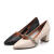 Senda/森达新款商场同款性感玛丽粗高跟珍女单鞋3JQ01CQ8 米白色 36