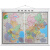 京津冀地图挂图 单幅双面1.5m*1.1m （A面北京地图 B面河北、天津地图）