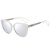 Dior 迪奥 女款银色镜框灰色镀膜镜片眼镜太阳镜 AMA2 TGUDC 56MM