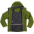 探路者TOREAD户外秋冬男式三合一两件套套绒冲锋衣防水保暖 TAWC91862 芥绿 L